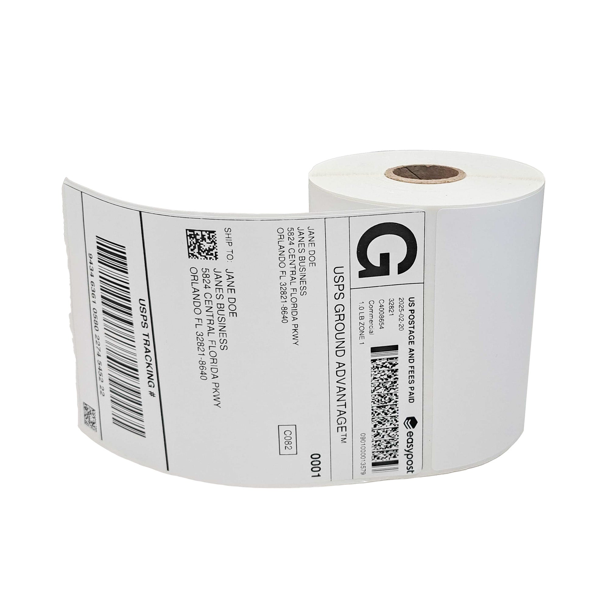 4X6 Direct Thermal Shipping Labels (Roll of 250)