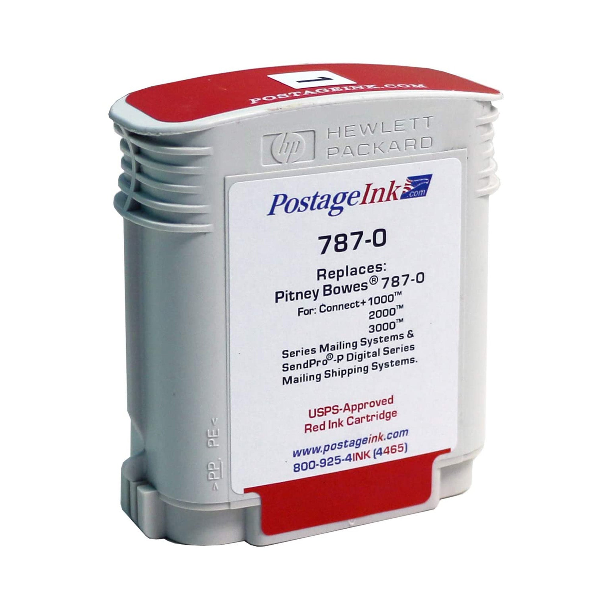 Pitney Bowes #787-0 Compatible Red Ink Cartridge