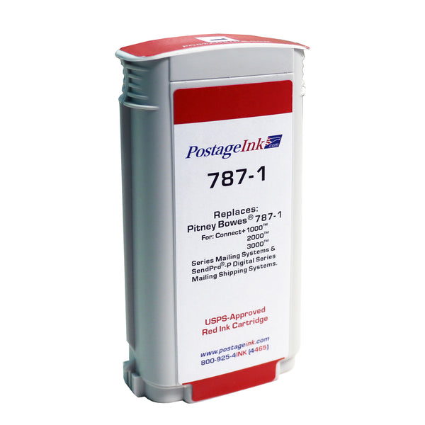 Pitney Bowes #787-1 Compatible Red Ink Cartridge