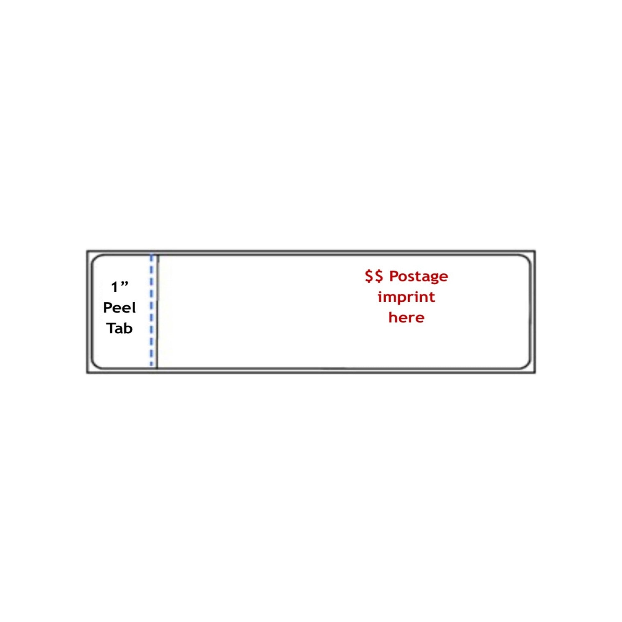 IMIS no ad meter tapes 1 inch