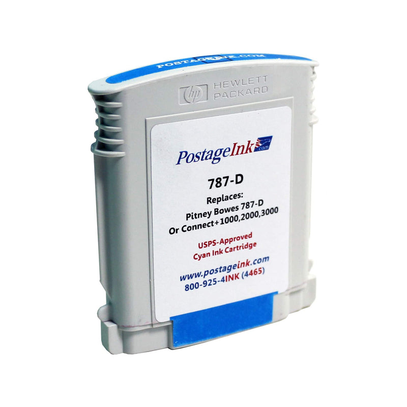 Pitney Bowes 787-D Compatible Cyan Ink Cartridge