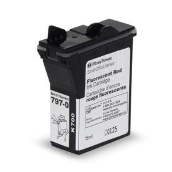 Pitney Bowes 797-0 OEM Red Ink Cartridge