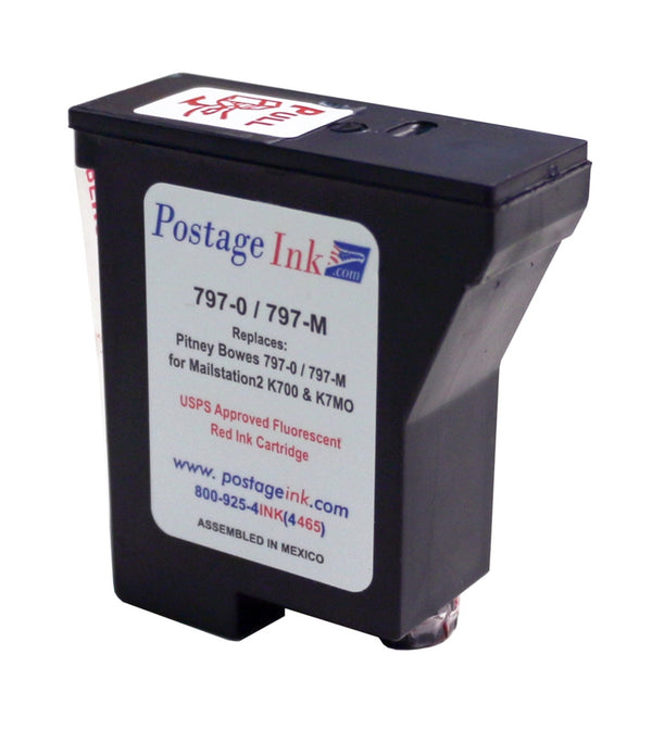 Pitney Bowes 797-0 Compatible Red Ink Cartridge