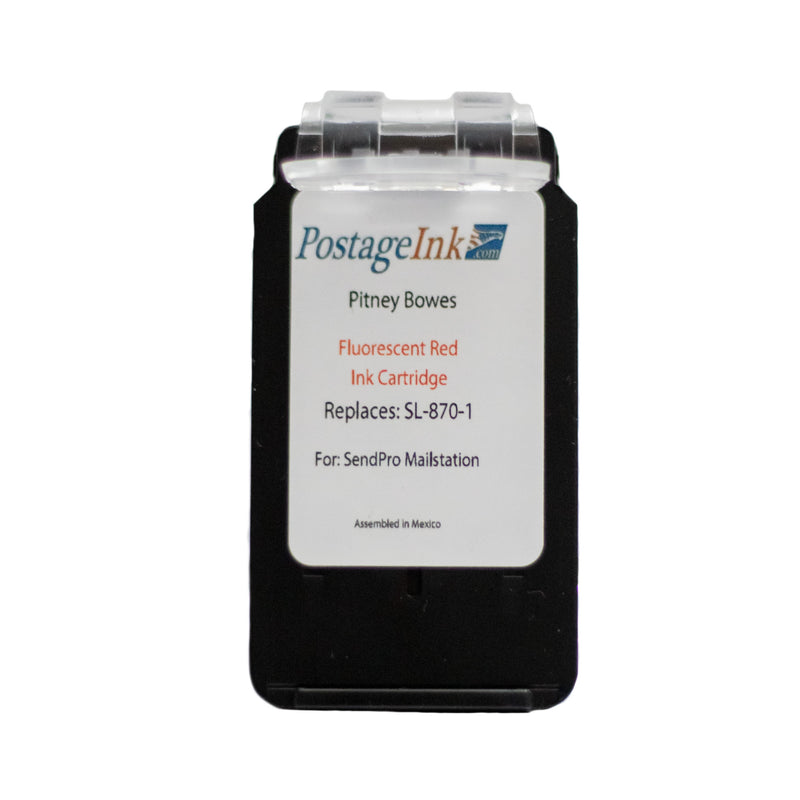 Pitney Bowes SL-870-1 Compatible Red Ink Cartridge