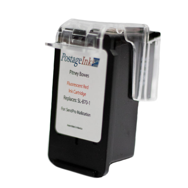 Used Pitney Bowes SL-870-1 Red Ink Cartridge Replacement For The Sendpro Mailstation 126288006726